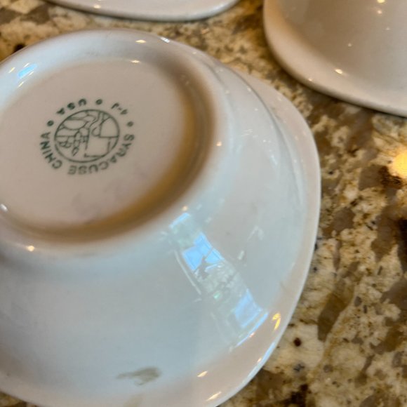 5 Vintage 1970 Syracuse China Berry/Desert Bowls Cherry Blossom Design - Picture 6 of 9